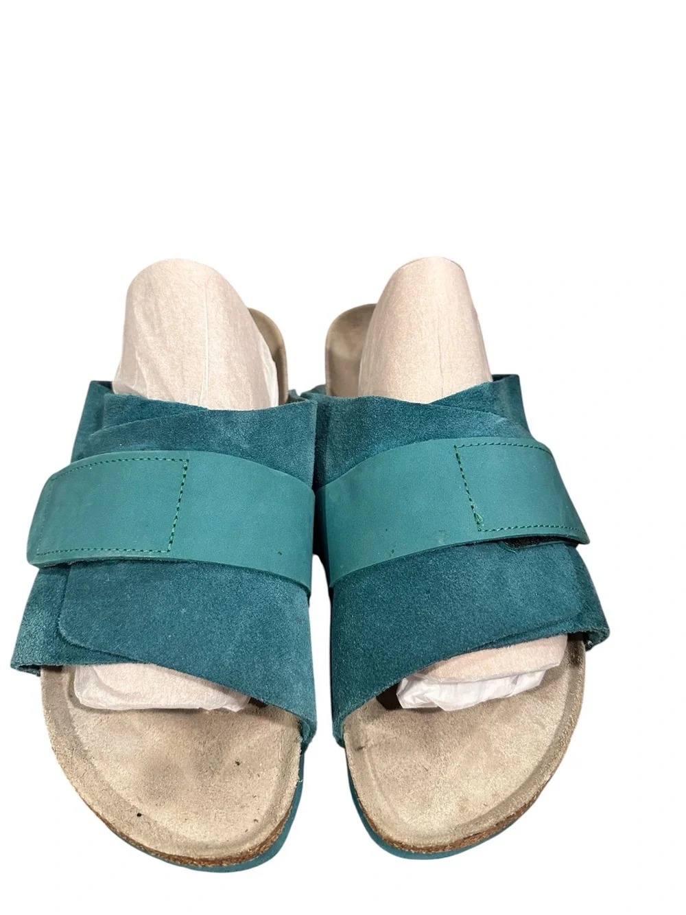 Birkenstock Kyoto Deep Turquoise Slide Sz 41 - Picture 5 of 10